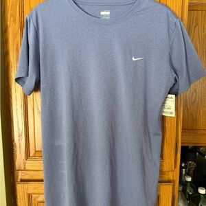 Nike Men's NikeFit Dry Blue Tee